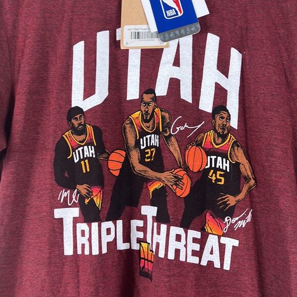 NBA NWT Utah Jazz Triple Threat Graphic Tee - Picture 2 of 4